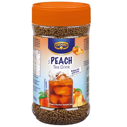 Krüger чайный напиток со вкусом персика, растворимый, 400 гр